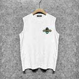 Amiri tank top gray wolf cross print