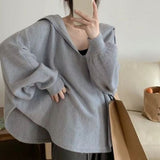 Women Knitted Pullover Autumn and Winter Loose Knitted Top