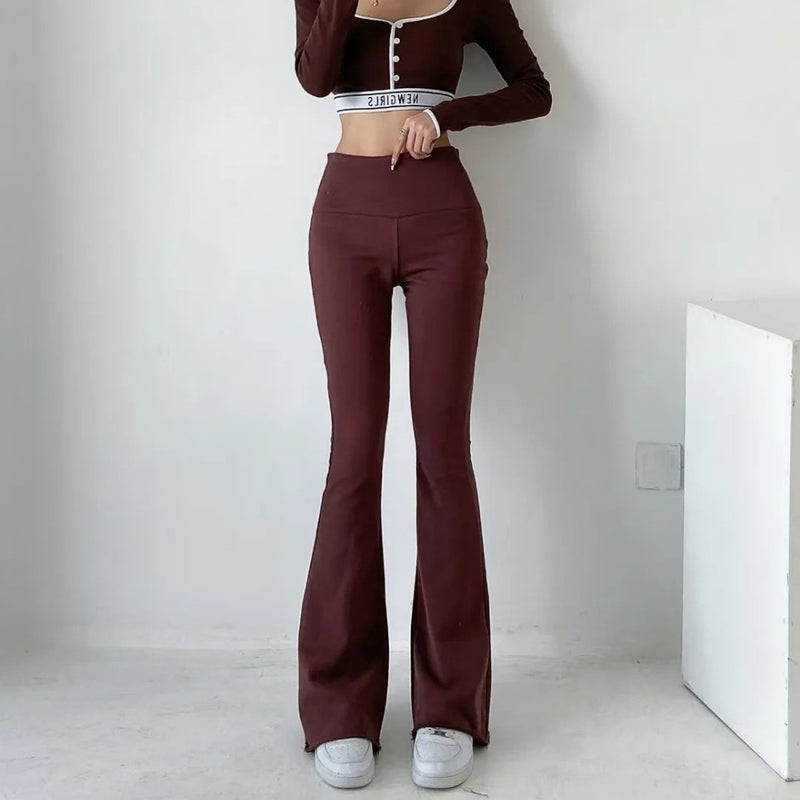 Women Sweatpants Sheath Bell-Bottom Pants Casual Trousers