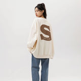 Unisex Hoodie Autumn Foaming Patchwork Sweater