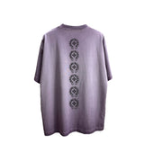 Ch hip-hop t shirts ch short-sleeved sanskrit printingloosecasualpure cottonheavy weightlong sleevest-shirt