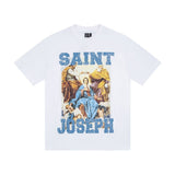 saint m t shirts s.m. virgin mary oil painting graphic crew neck short sleeve tee