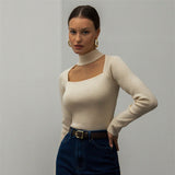 Ladies Leisure Knitwear Turtleneck Base Knitwear Women's Solid Color Slim Fit Autumn and Winter