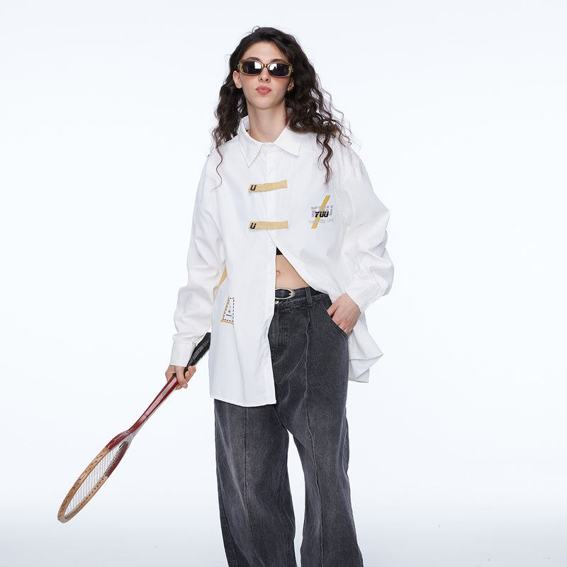 Unisex Jacket Autumn Stitching Shirt