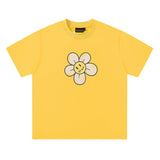 Drew house tshirt r d@ew floral letter crew neck pullover short sleeve