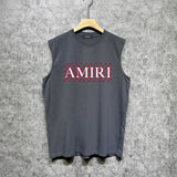 Amiri tank top cashew flower spider letterprinting