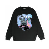 Amiri Long Sleeved Shirt Printed Trendy Pure Cotton