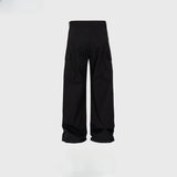 MIJKO Men's Vintage Pants MIJKO Men's Trousers Straight High Street Casual Pants