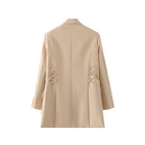 Women Suits Autumn Drawstring Suit Coat Suit