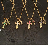 Chrome Hearts Necklace Bamboo Necklace Double Cross Men's and Women's Necklaces