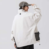 Unisex Jacket Autumn Stand Collar Baggy Coat
