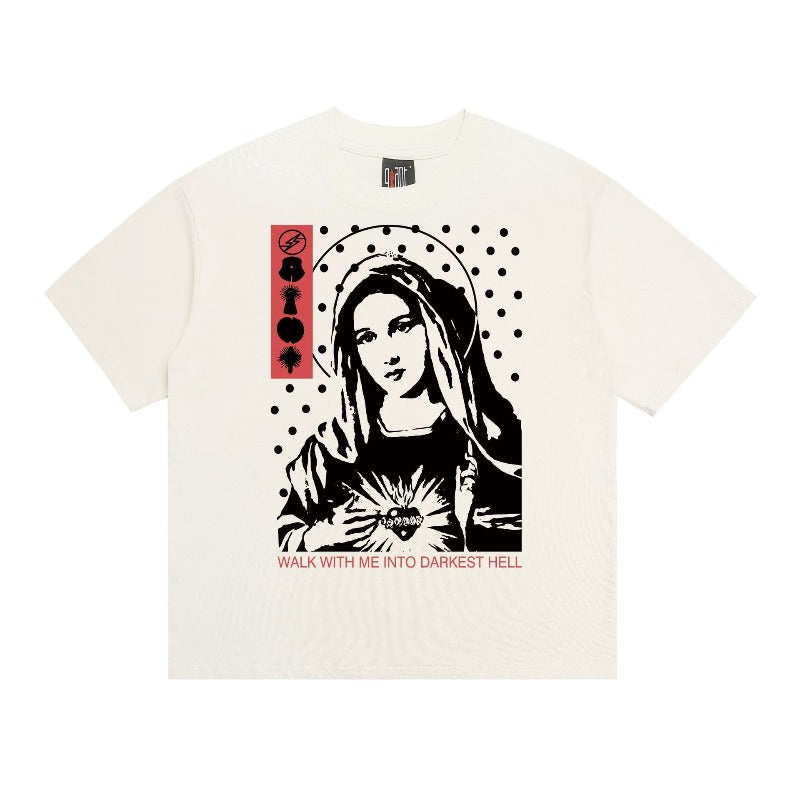 saint m t shirts s.m vintage high street casual crew neck pullover short sleeve tee