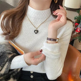 Women Knitwear Autumn and Winter Turtleneck Slim Fit Sweater