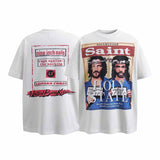 SAINT MICHAEL Vintage T Shirt Portrait Short Sleeve