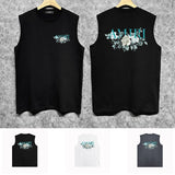 Amiri tank top camellia printing