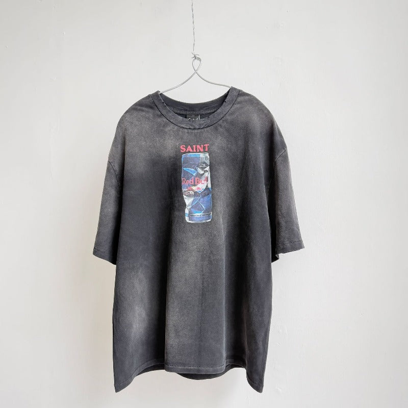 saint m t shirts s.m collaboration limited edition printed graphic crew neck pullover short sleeve t-shirt