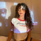 Women T-shirt Summer Sexy Lace Slim-Fit T-shirt with round Neck