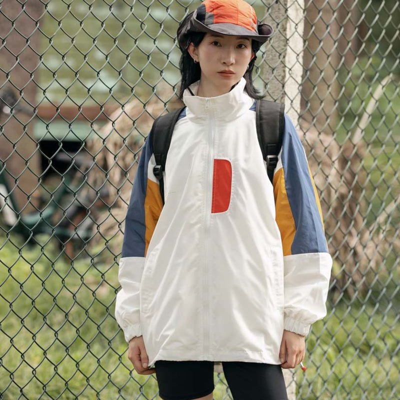 Unisex Shirts Fall Color-Blocking Jacket