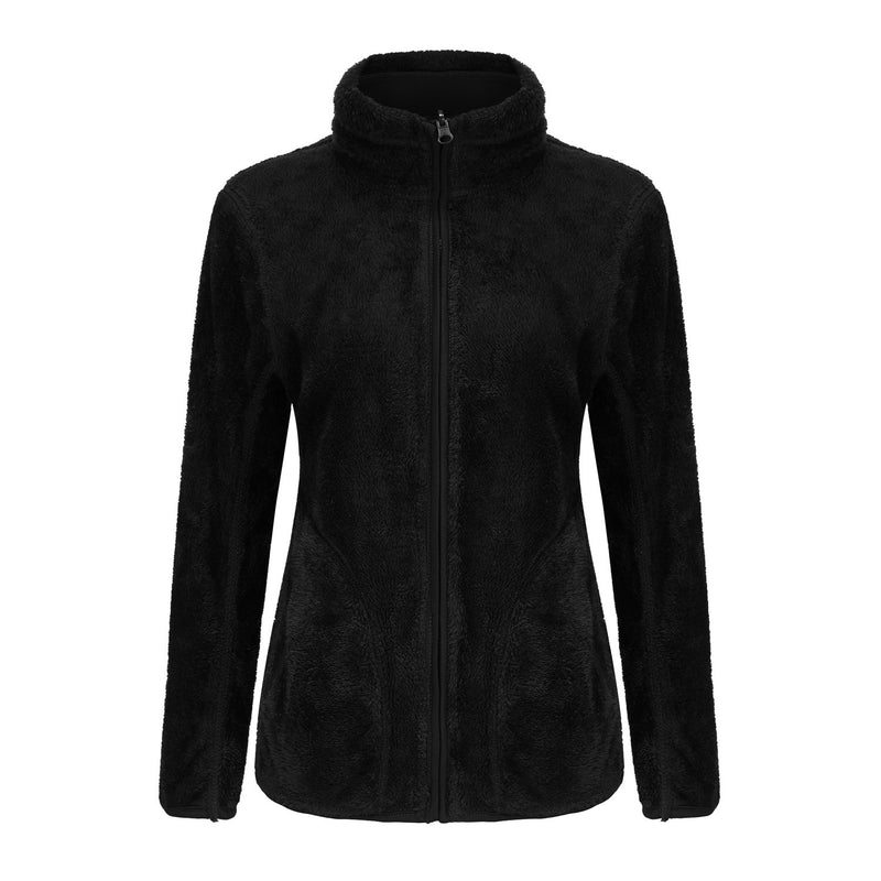 Women Trench Coat Coral Fleece Double-Sided Wear Couple Autumn and Winter Fleece-lined Thickened Double-Sided Polar Fleece Cardigan Jacket