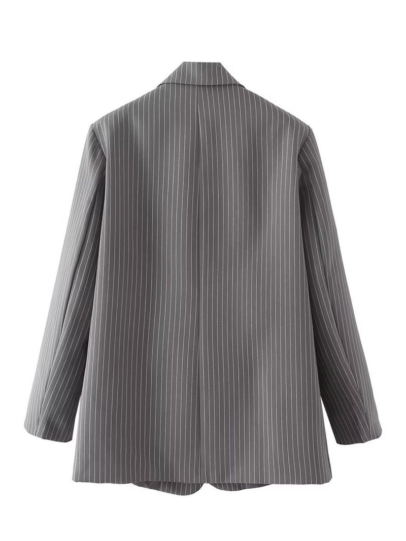 Women Suits Autumn Striped Suit Coat Suit Top