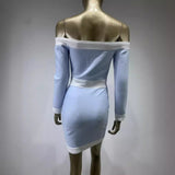 Women Dresses Long Sleeve Bandage Dress Elegant Party Dress (Ont0408)