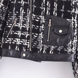 Women Jacket Autumn and Winter Cardigan Motorcycle Jacket