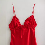Women Dresses Summer Sling Dress Backless Sexy Dress (Xds0414)