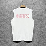 Amiri tank top cashew flower large simple logo printing