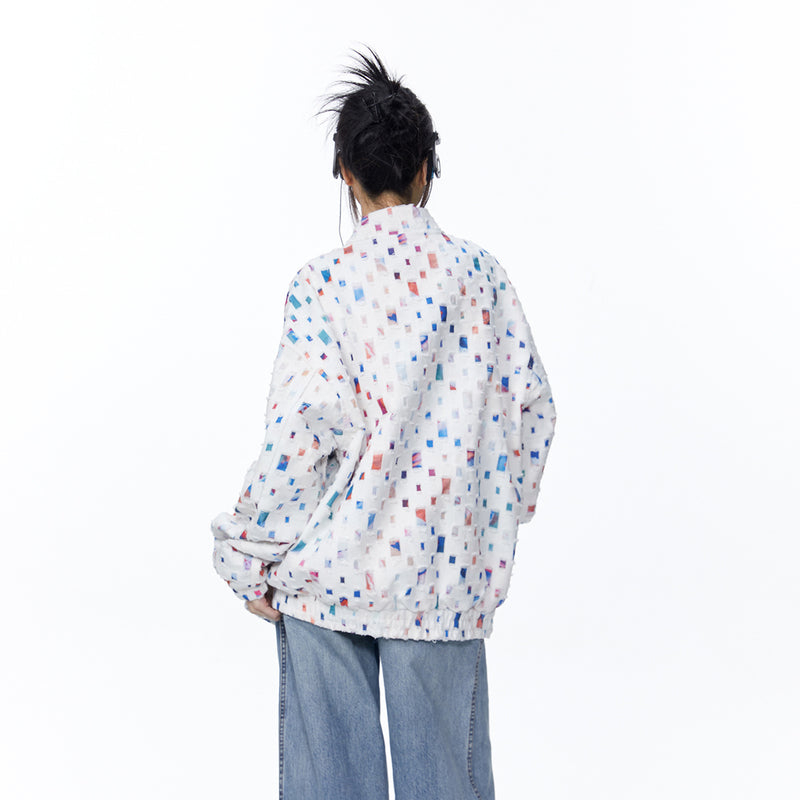 Unisex Jacket Autumn Color Mosaic Jacket