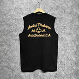 Amiri tank top lion medal printing
