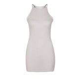 Women Dresses Spring Summer Sexy Luo Sling Dress Skirt (Bla0420)