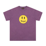 Drew house tshirt r collection d@ew moisturewicking, distressed smiley face graphic, crew neck, pullover, short sleeve wholesale single piece