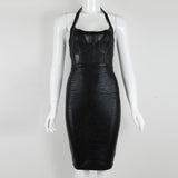 Women Evening Dress Mesh Sexy Evening Dress Banquet Bandage One-Piece Dress