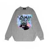 Amiri Long Sleeved Shirt Printed Trendy Pure Cotton