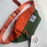 Mens Casual Bags Color Matching Waist Pack Breast Pack