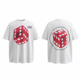 SAINT MICHAEL Vintage T Shirt 23SS CIRCLE 666 Red Dice Short Sleeve