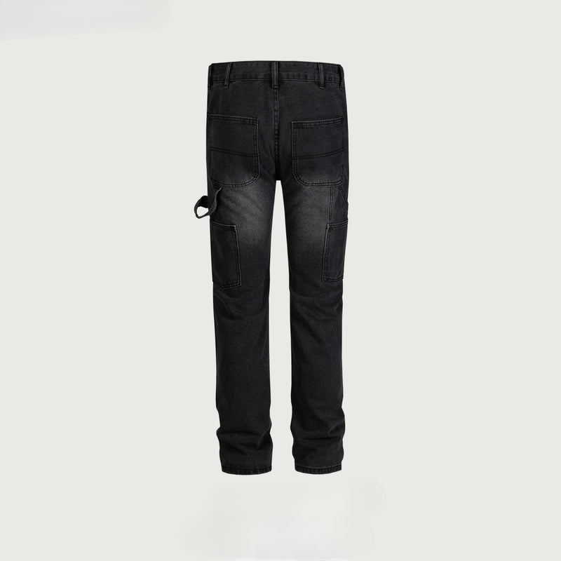 MIJKO Men's Vintage Pants MIJKO Men's Women's Urban Washed Old Trousers Jeans Trend