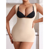 Shapewear tank top supports the chest tightens the abdomen