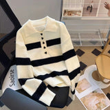 Women Knitwear Fall and Winter Lapels Knitwear