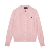 Dopamine fall/winter women's couple cardigan wool sweater macaron color rl small malafit polo collar knit jacket