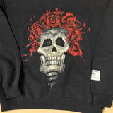 Saint m t sweater s.m rose skull handpainted pullover crewneck sweater wholesale
