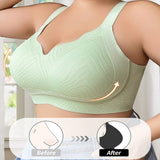 Full figure bra women's push-up lace