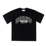 Hip-hop t-shirts - american high street hip-hop streetwear embroidered 3d letter short sleeve t-shirt - summer tee