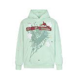 Sp5der Hoodie Cobweb Puff Print Pure Cotton