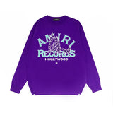 Amiri Long Sleeved Shirt Printed Trendy Pure Cotton