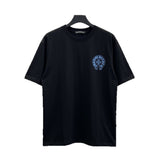 Ch hip-hop t shirts ch short-sleeved sanskrit cross printingloosecasualpure cotton american heavy weight short-sleeved