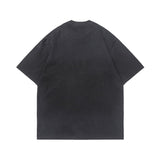 Drew house tshirt r d@ew washed & distressed flame letter crew neck pullover short sleeve