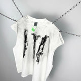 saint m t shirts s.m character print limited edition pullover casual tank top