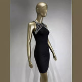 Women Dresses Evening Party Dress round Neck Sleeveless Party Dress (Ont0408)