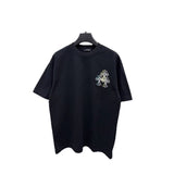 Ch hip-hop t shirts american ch short-sleeved colorful hollow stereoembroider high street casual trendyeasiest for match